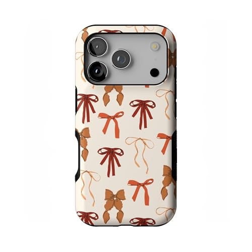 Casely iPhone 17 Pro Case | Fall Girlie | Pumpkin Spice Bows | Bold Protective Design | MagSafe Compatible Design - Image 1