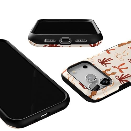 Casely iPhone 17 Pro Case | Fall Girlie | Pumpkin Spice Bows | Bold Protective Design | MagSafe Compatible Design - Image 3