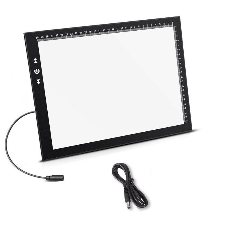 HSK A4 LED Light Box Light Pad Lock/Unlock Modes Touch Dimmer Button Dimmer 5 Level Brightness Led 7000 Lux for Tatoo,Trace, Drawing,Animation, Sketching,Diamond Painting - Image 1