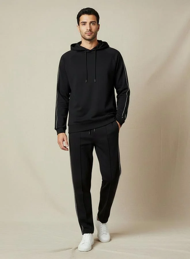 ايكونيك Iconic Men Regular Fit Joggers with Tape Detail