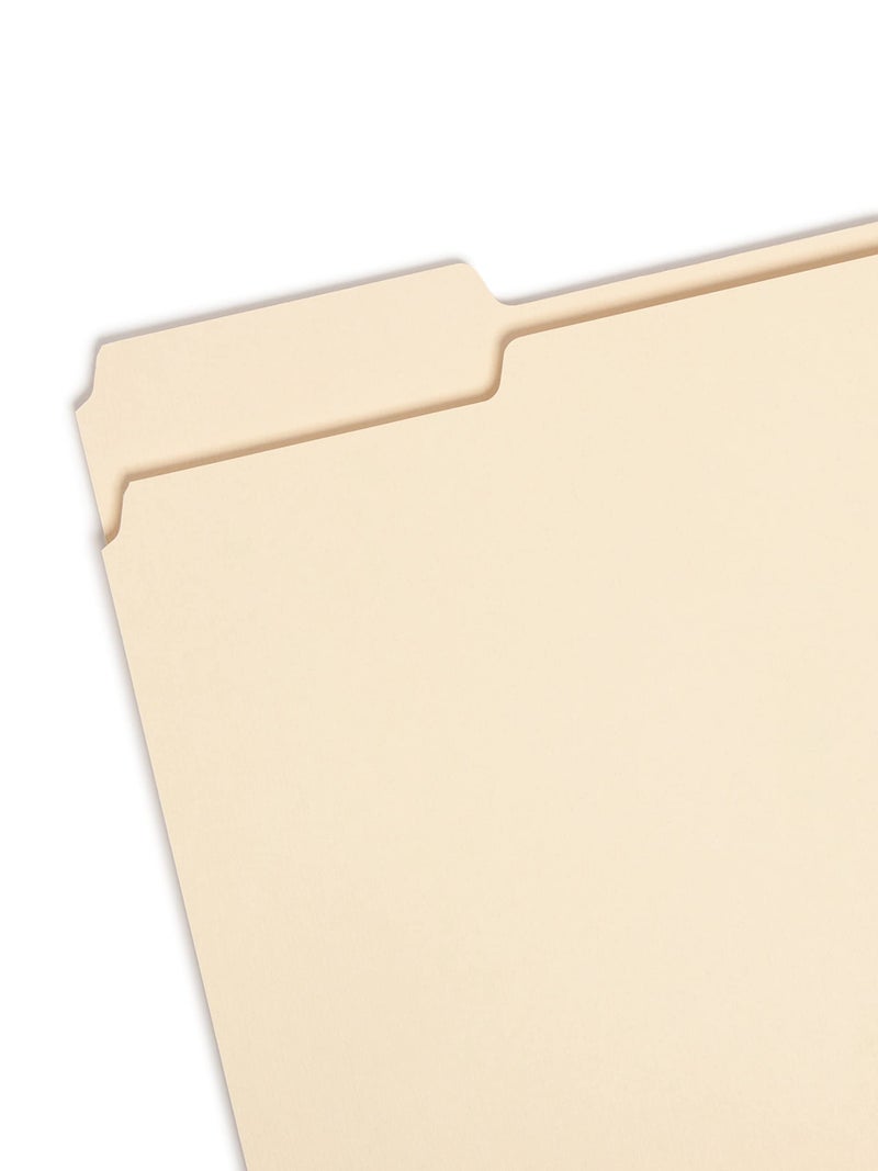 Smead 100% Recycled File Folder, 1/3-Cut Tab, Letter Size, Manila, 100 Per Box (10339) - Image 2