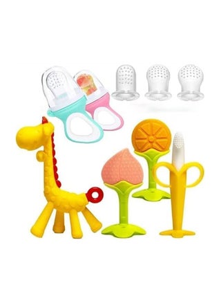 Teething Toys for Babies, DMG Baby Teether Chew Toys, With 2 Fruit Feeders and 4 Silicone Teethers, 3 Different Sized Sacs, BPA Free Natural Organic Freezer Teethers - pzsku/ZF620BED59629BF7AFCF5Z/45/_/1691054525/fe8efafc-6d05-4690-99e4-cd5c7558f264