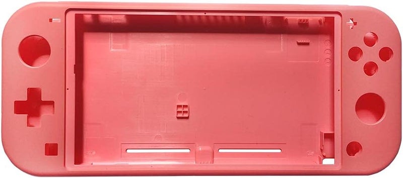 Rinbers Front Back Faceplate Rear Back Cover Housing Replacement for Nintendo Switch Lite Console HDH-001 Top Bottom Shell Case Plastic Cover - Pink - Image 2