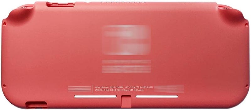Rinbers Front Back Faceplate Rear Back Cover Housing Replacement for Nintendo Switch Lite Console HDH-001 Top Bottom Shell Case Plastic Cover - Pink - Image 3