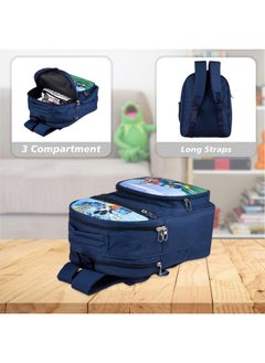 Kuber Industries Kuber Industries Disney Hey Mickey School Bags | Kids School Bags | Student Bookbag | Travel Backpack | School Bag for Girls & Boys | School Bag with 4 Compartments | Navy Blue  - Image 5