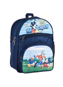Kuber Industries Kuber Industries Disney Hey Mickey School Bags | Kids School Bags | Student Bookbag | Travel Backpack | School Bag for Girls & Boys | School Bag with 4 Compartments | Navy Blue  - Image 2