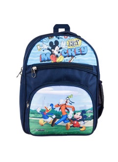 Kuber Industries Kuber Industries Disney Hey Mickey School Bags | Kids School Bags | Student Bookbag | Travel Backpack | School Bag for Girls & Boys | School Bag with 4 Compartments | Navy Blue  - Image 1