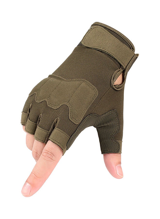 NIBEMINENT Half Finger Anti-Slip Wearproof Gloves M - Image 4