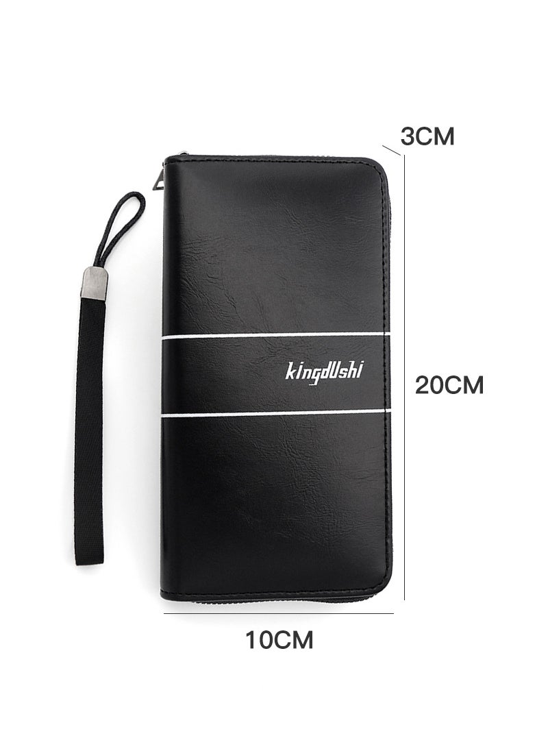 Kingdushi - Men's Large Capacity Long Wallet Handbag 20*10*3CM - Image 1
