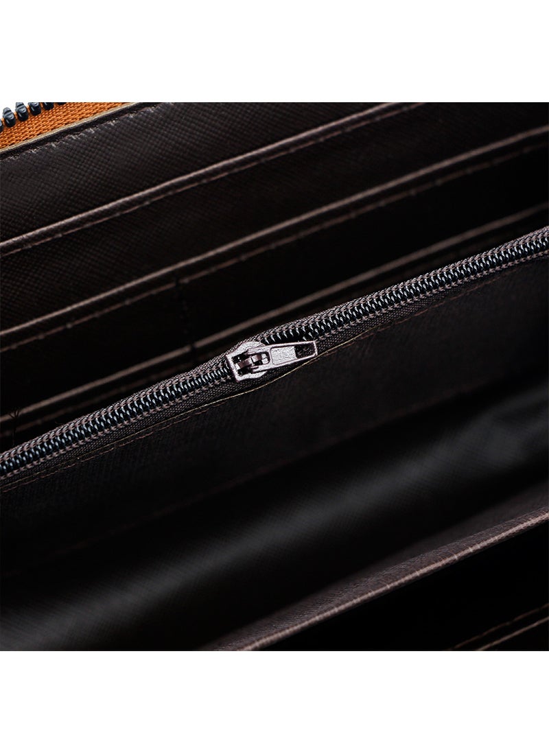 Kingdushi - Men's Large Capacity Long Wallet Handbag 20*10*3CM - Image 1