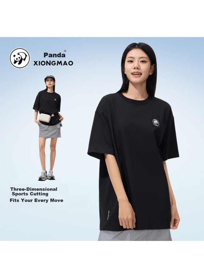 Panda Camel Series Outdoor Short Sleeve Quick-dry T-shirt Uni Spring Summer Sports Casual Top Innerwear K170 Green, XL