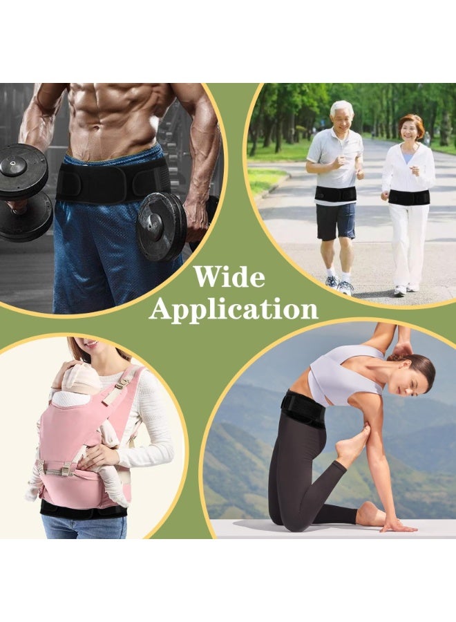 FDTY حزام الورك العجزي الحرقفي للنساء والرجال الذي يخفف آلام العصب الوركي والحوض وأسفل الظهر والساق والعصب العجزي الناتجة عن خلل في المفصل العجزي الحرقفي | دعامة المدور - Image 5