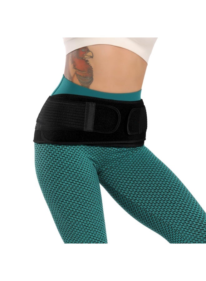 FDTY حزام الورك العجزي الحرقفي للنساء والرجال الذي يخفف آلام العصب الوركي والحوض وأسفل الظهر والساق والعصب العجزي الناتجة عن خلل في المفصل العجزي الحرقفي | دعامة المدور - Image 1