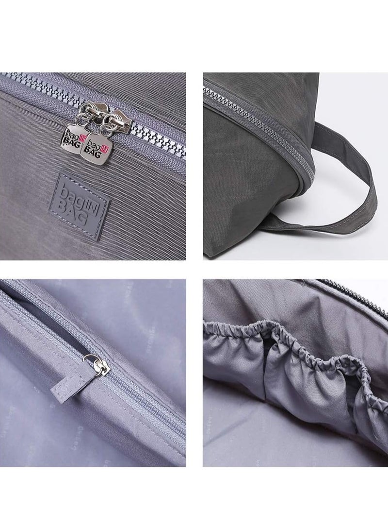Underwear Storage Bag Underwear Organizer Bag Travel Lingerie Pouch Organizer Portable Closet Organizers for Bra, Socks, Underwear，Cosmetic(Grey)  - Image 4