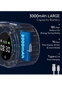 SYOSI Wall Mount Automatic Foaming Soap Dispenser with Digital LED Clock, 3000mAh Rechargeable, 12oz Capacity, IPX5 Waterproof, Smart Electric Hand Soap Dispenser for Bathroom & Kitchen, White  - Image 4