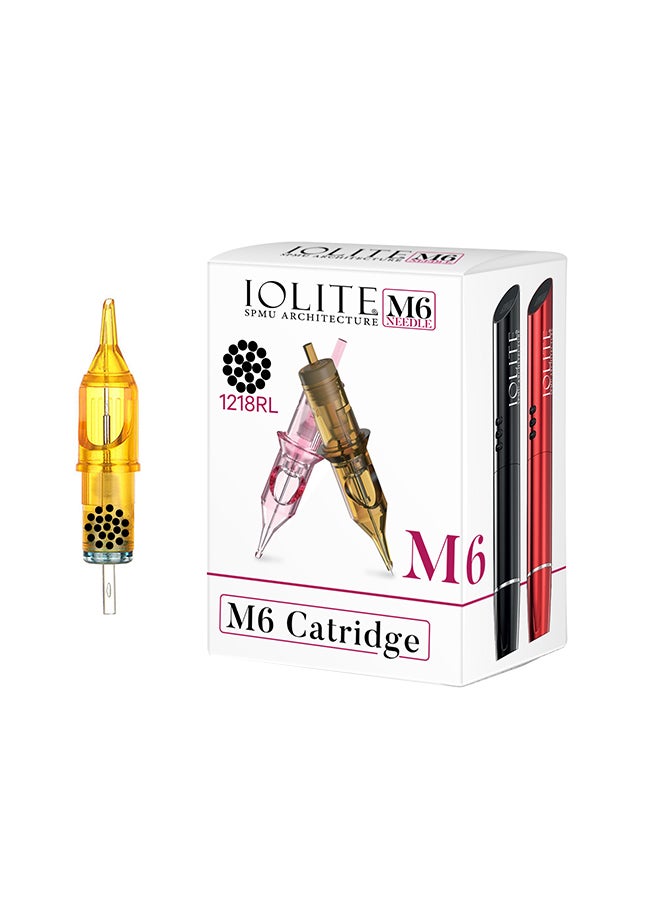 IOLITE 10 قطع من إبر خرطوشة الوشم، قلم SPMU Machine M6 للاستخدام مرة واحدة عالميًا - 1218RL - Image 1