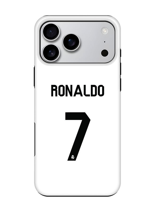 Stylizedd Tough Pro Magnetic Case for iPhone 17 Pro Max, Dual Layer hybrid PC + TPU Mobile Cover Matte - Ronaldo Real Jersey