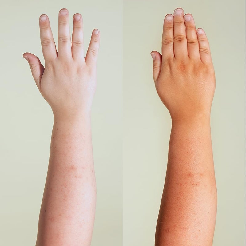 b tan مجموعة جل التسمير الذاتي الشفاف ورذاذ الوجه من b.tan | مجموعة Glow Your Own Way + Mist - جل تسمير ذاتي مقاوم للتحول مع رذاذ تسمير ذاتي تدريجي للوجه، مع قفاز وضع للجسم - Image 5