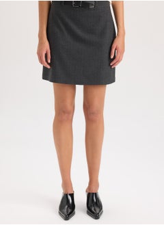 DeFacto A-Line Basic High-Waist Mini Classic Skirt  - Image 1