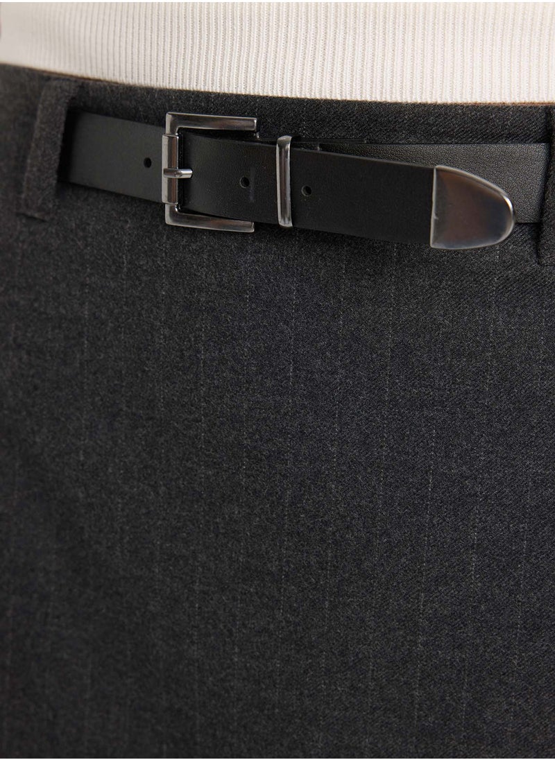 DeFacto A-Line Basic High-Waist Mini Classic Skirt  - Image 3