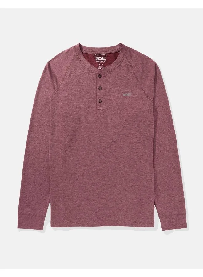 American Eagle Logo Henley Sweatshirts