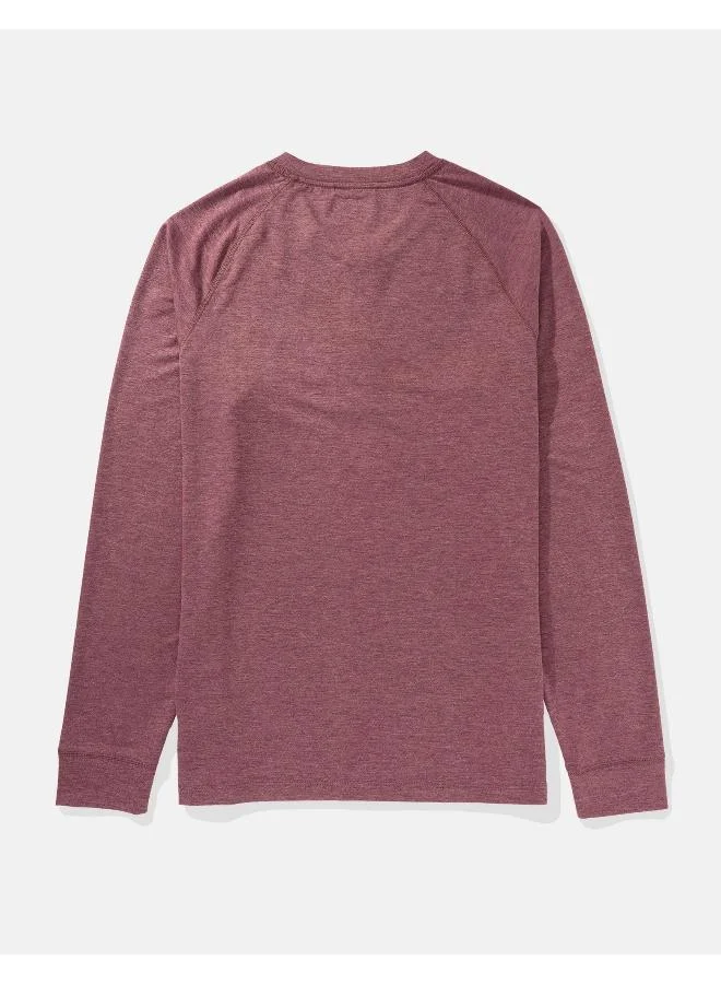 American Eagle Logo Henley Sweatshirts
