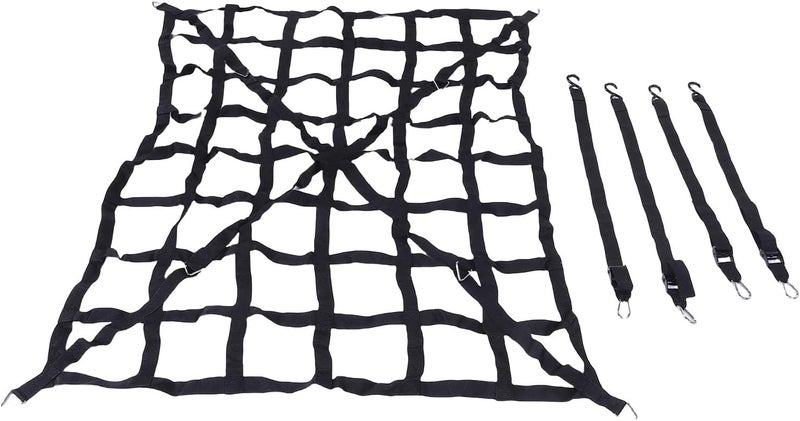 Cargo Net, High Load Capacity 1100lbs Tear Proof Design with Adjustable Cam Buckles and S Hooks for Pickup Truck Bed Trailer SUV Boat (66" x 50") - Image 2