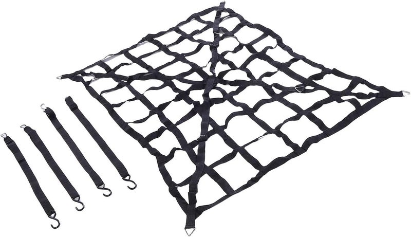 Cargo Net, High Load Capacity 1100lbs Tear Proof Design with Adjustable Cam Buckles and S Hooks for Pickup Truck Bed Trailer SUV Boat (66" x 50") - Image 4