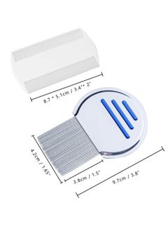 Y&D 5 Pieces Pet Lice Combs Grooming Flea Comb Tear Stain for Removal Dandruff, Hair Stain, Nit  - Image 5