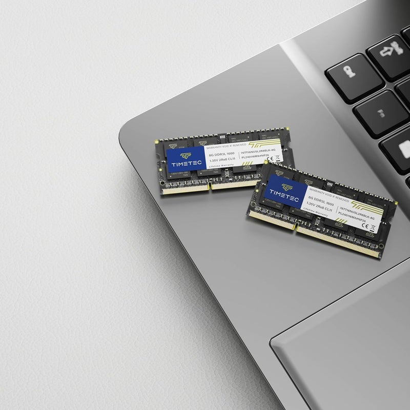 Timetec 8 جيجابايت DDR3L / DDR3 1600 ميجاهرتز (DDR3L-1600) PC3L-12800 / PC3-12800(PC3L-12800S) غير متوازن بدون ECC 1.35V/1.5V CL11 2Rx8 204 دبوس SODIMM ترقية ذاكرة الكمبيوتر المحمول - Image 3