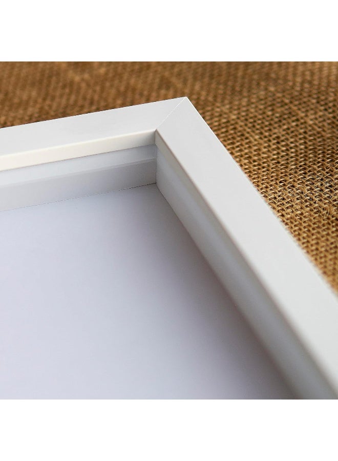 CountryArtHouse 16x20 Shadow Box White Solid Pine Wood Display Frame with AcidFree Backing UV Acrylic Hanging Hardware with 075 Usable Depth and 075 Frame Moulding Width - Image 4