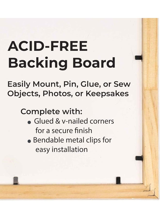 CountryArtHouse 16x20 Shadow Box White Solid Pine Wood Display Frame with AcidFree Backing UV Acrylic Hanging Hardware with 075 Usable Depth and 075 Frame Moulding Width - Image 2