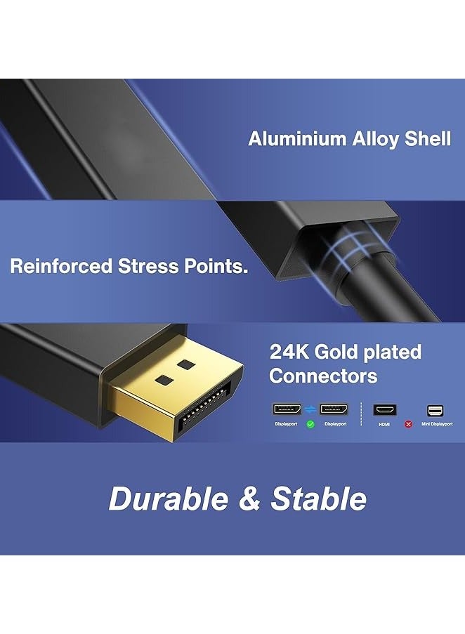 Mowsil 4K@60Hz DisplayPort 1.2 to HDMI 2.0 Cable 5Mtr, DP to HDMI Cable Male to Male Compatible for HP/Dell/ThinkPad/AMD/NVIDIA/Desktop - Image 4