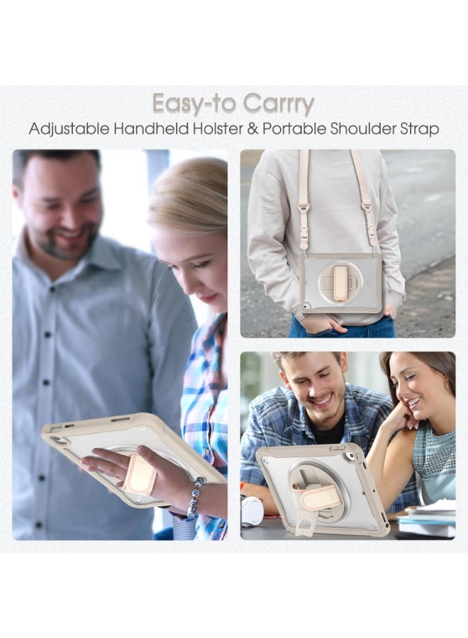 case for iPad (A16) 11th/10th Generation 11/10.9 inch 2025/2022,Rugged Shockproof Protective Cover with 360° Rotating Hand Strap/Stand,Screen Protector,Pencil Holder, pen, Grey - Image 4