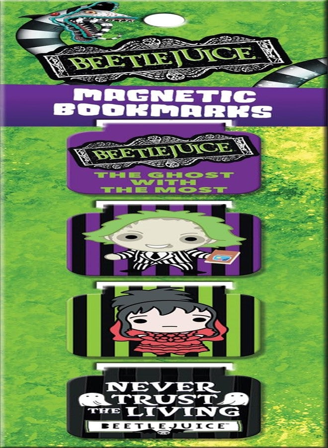 Ata-Boy Beetlejuice Set of Four Magnetic Bookmarks - Image 1