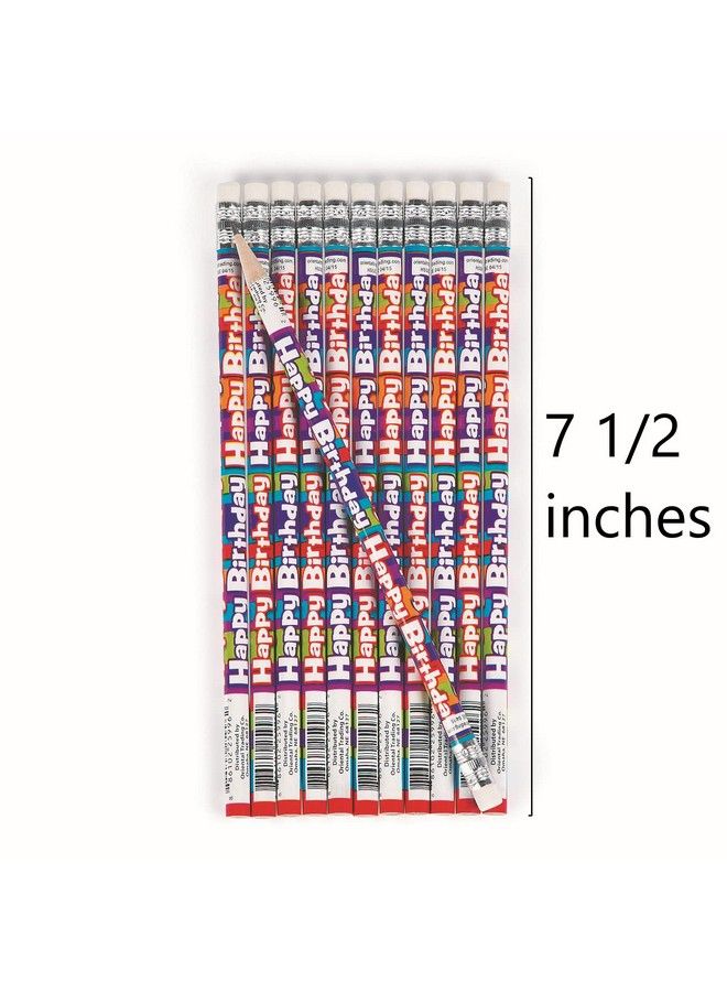 Fun Express Happy Birthday Pencils Bulk Set Of 24 For Teachers And Students Classroom Supplies Rewards Handouts And Party Favors - Image 4