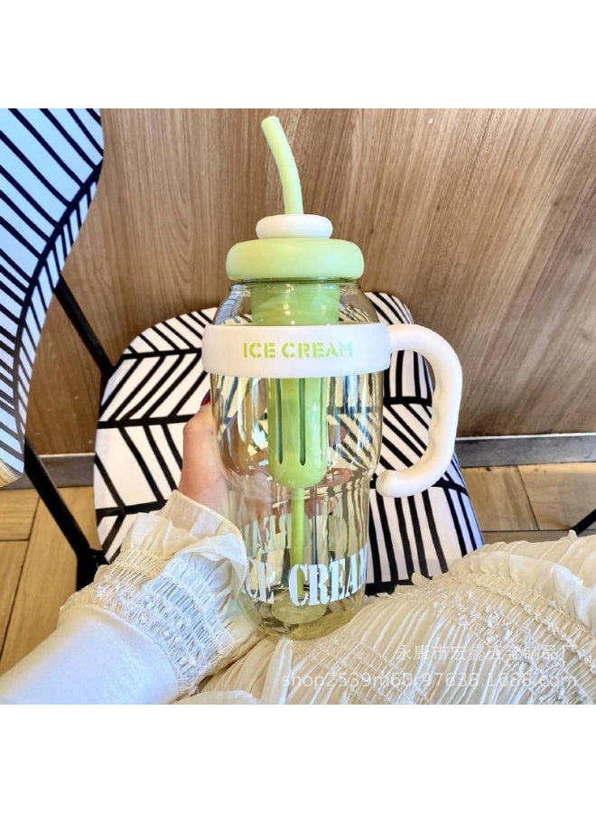 زجاجة مياه أنيقة بغطاء محكم وتصميم آيس كريم، مصفاة داخلية ونكهات طبيعية – ألوان وأشكال عشوائية تنعش يومك - Image 4