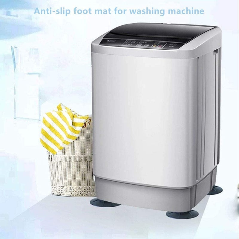 siddhmurti siddhmurti Washing Machine Anti Vibration Pads Shock and Noise Cancelling Washing Machine Support Washing Machine Feet Stabilizer Washer Antivibration Pads Washer Dryer Pedestals Black  - Image 5