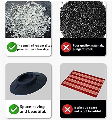 siddhmurti siddhmurti Washing Machine Anti Vibration Pads Shock and Noise Cancelling Washing Machine Support Washing Machine Feet Stabilizer Washer Antivibration Pads Washer Dryer Pedestals Black  - Image 4