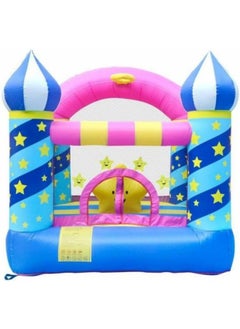 Rainbow Toys RBW TOYS Bounce House For Kids Outdoor Inflatable Bounce House Children Air Castle Bodyguard Starry Trampoline Basketball Box With Blower, Size 225x220x215cm  - Image 3