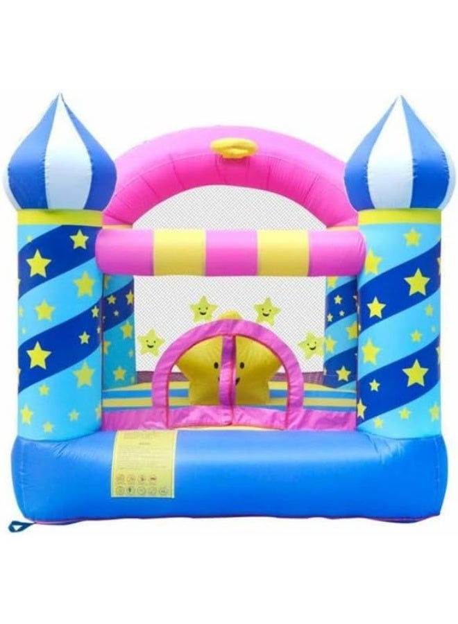 Rainbow Toys RBW TOYS Bounce House For Kids Outdoor Inflatable Bounce House Children Air Castle Bodyguard Starry Trampoline Basketball Box With Blower, Size 225x220x215cm - Image 3