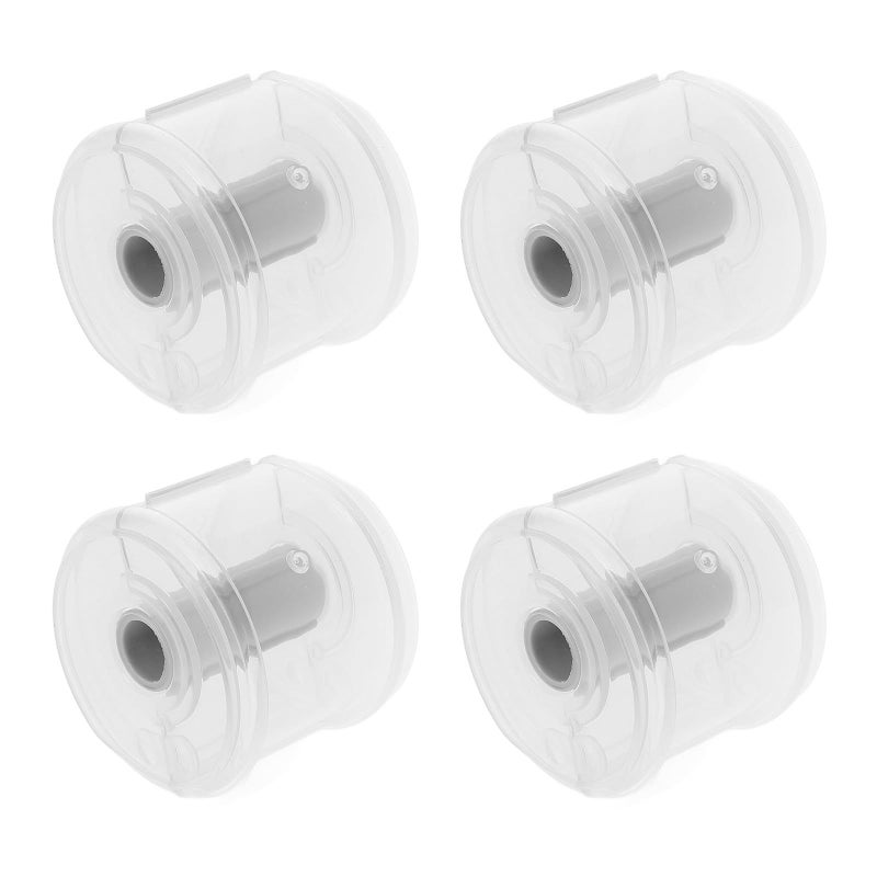 4pcs Round Roll Tape Dispensers With Cutter 6.5x6.5x5.5cm Portable Plastic Household Tape Holders For Office And Craft Use - Image 2