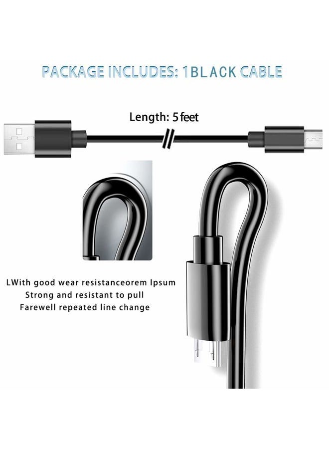 WZHENB Micro USB Cable Charger Cable Charging Cord Wire Compatible for HyperX Cloud Flight, Corsair Void Void Pro HS70 HS70 Pro K63,Razer BlackShark V2 Pro,Turtle Beach Headsets Stealth 520 600 700 Headphone - Image 3