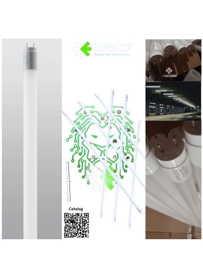 EPSCO LED Tube Plastic Bulb - 120cm - White - G13 - T8 - pf 0.5 - Image 4