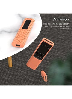 erorex Silicone Remote Control Sleeve For Samsung Bn59 01357A Bn59 01363A 01311B Remote Anti Slip Back Cover For Solar Cell Remote Control Protective Case For Samsung Qled 4K 8K Smart Tv Orange  - Image 2