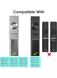 erorex Silicone Remote Control Sleeve For Samsung Bn59 01357A Bn59 01363A 01311B Remote Anti Slip Back Cover For Solar Cell Remote Control Protective Case For Samsung Qled 4K 8K Smart Tv Orange  - Image 5