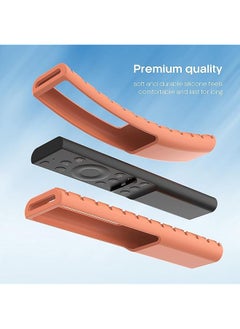 erorex Silicone Remote Control Sleeve For Samsung Bn59 01357A Bn59 01363A 01311B Remote Anti Slip Back Cover For Solar Cell Remote Control Protective Case For Samsung Qled 4K 8K Smart Tv Orange  - Image 4