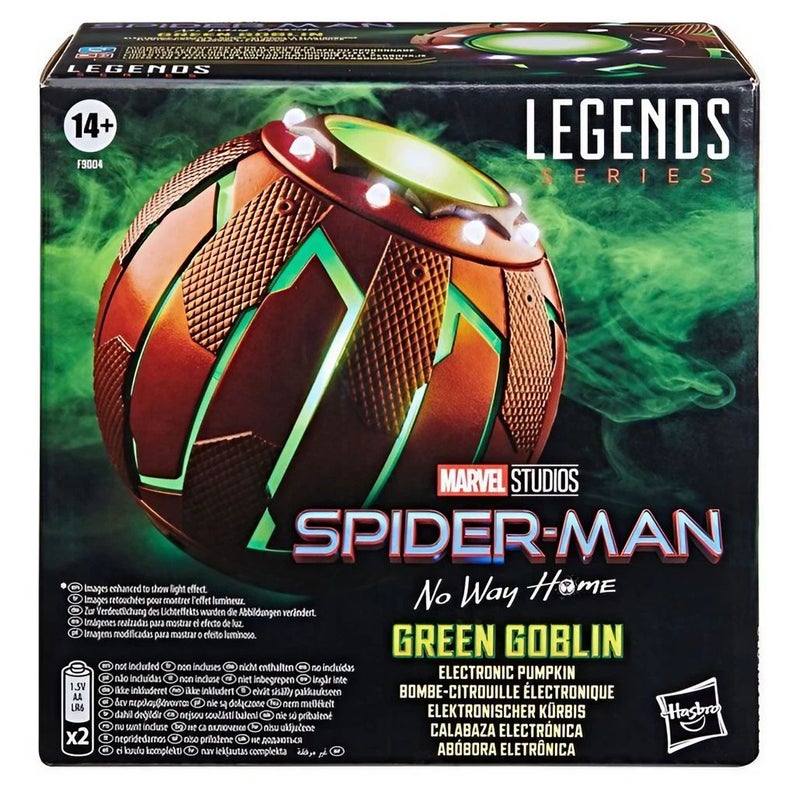 Marvel Spider-Man No Way Home Legends Series Green Goblin Electronic Pumpkin (9.14 cm) - Image 1