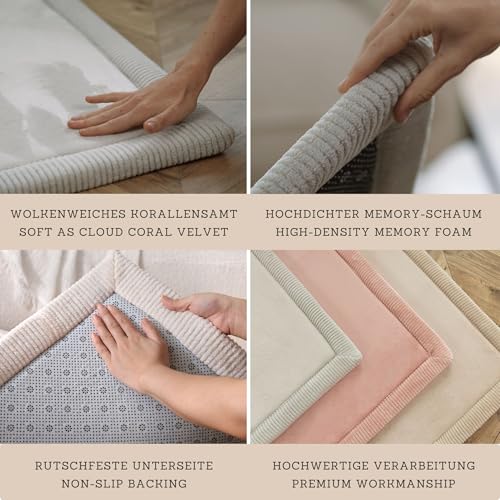 Hakuna Matte CloudSoft Baby Play Mat for Floor 47 x 67 Rainbow Elephant – Coral Velvet Memory Foam Rug for Crawling Cozy Play – Non-Slip, Water-Resistant, Easy-Care Tummy Time Mat, Playmat for Playpen - Image 3