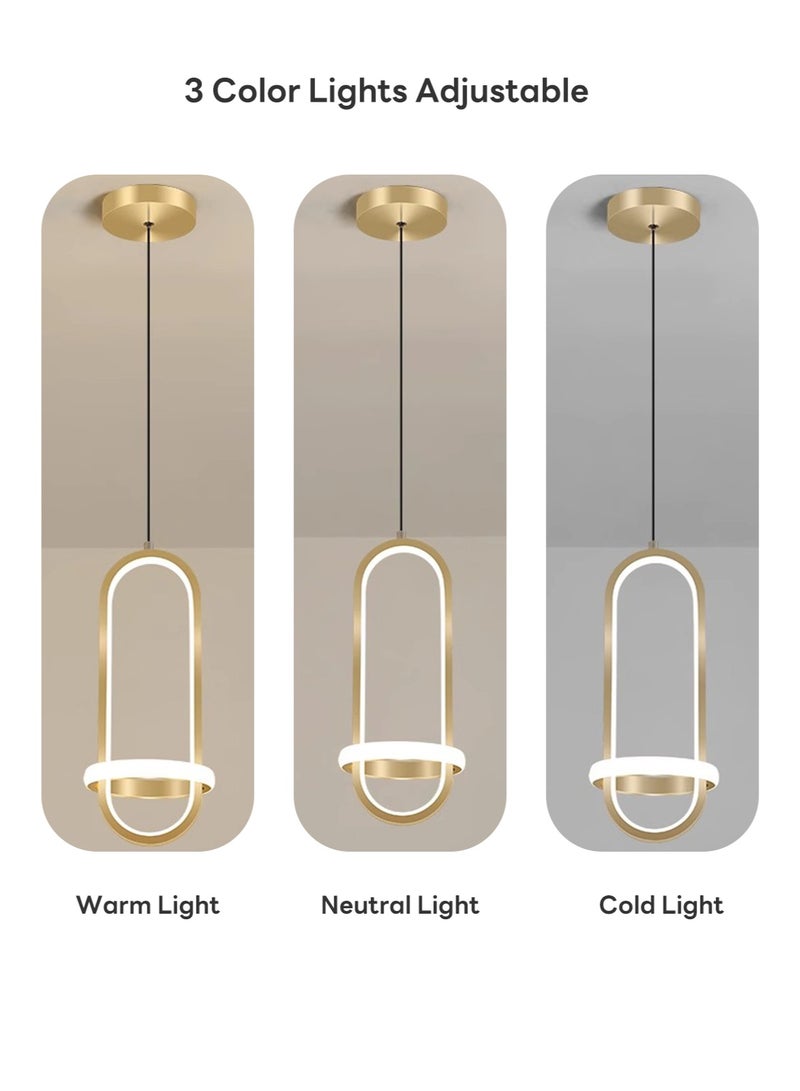 Onelight 1-Pcs Modern Simple Luxury Chandelier with Adjustable 3-Color Lights, Suitable For Living Room, Bedroom and Bedside 21W - Image 4